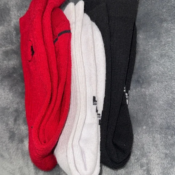 Men's Jordan Red, White, and Black Socks - Picture 3 of 5